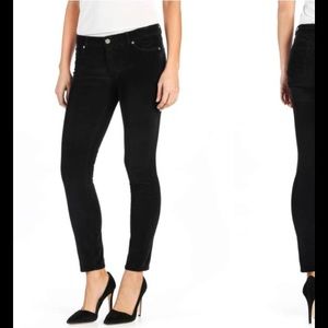 PAIGE Denim Corduroy Jean Black Skinny Size 25